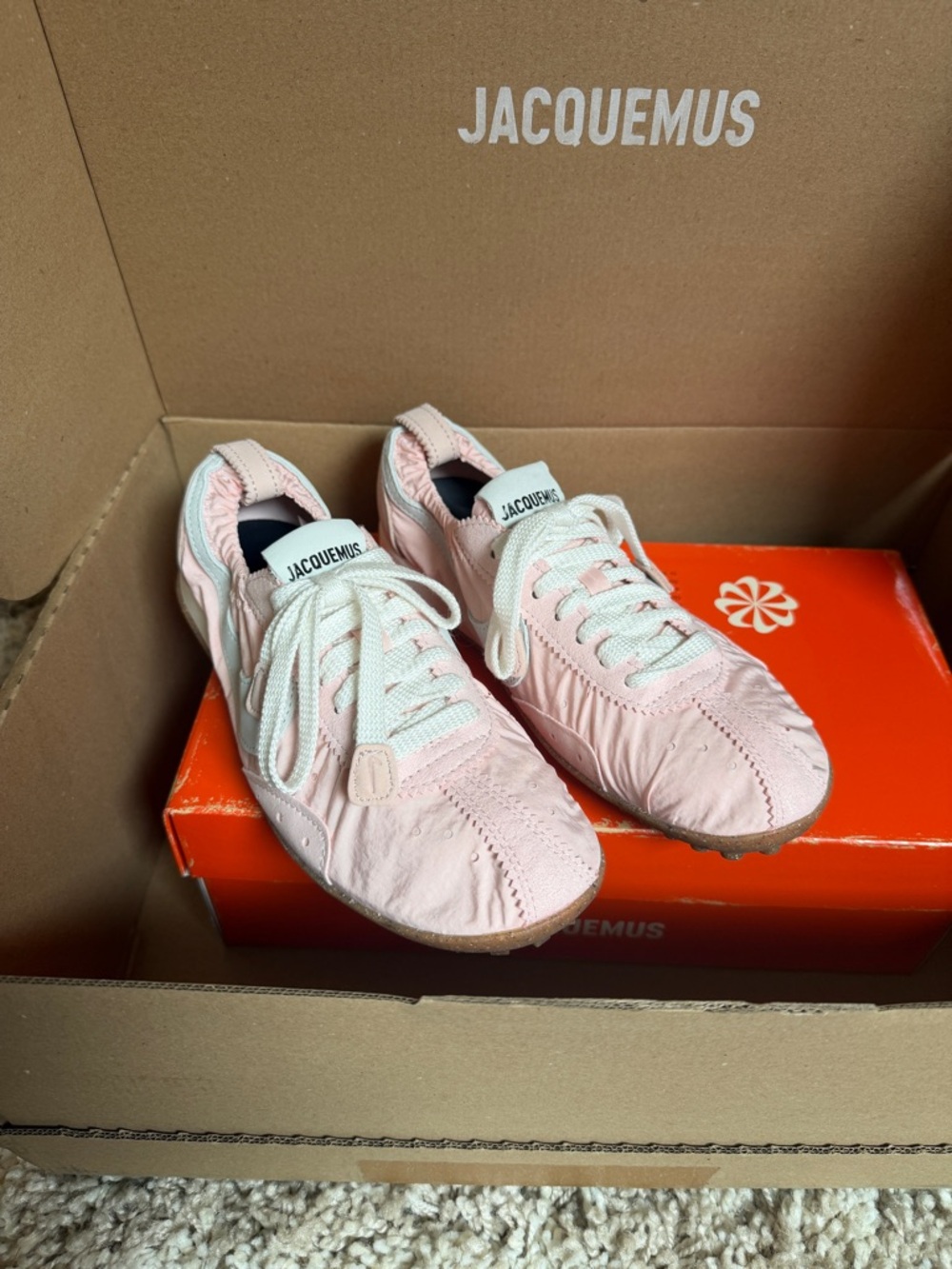Jacquemus x Nike Soft Pink Moon Shoe NWT